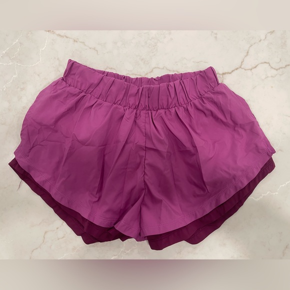 FP Movement by Free People Pants - Free People Movement Run For It Shorts size Small (Color: AcaiCombo)
